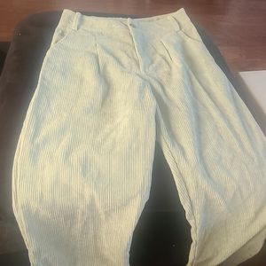 High waist corduroy pants